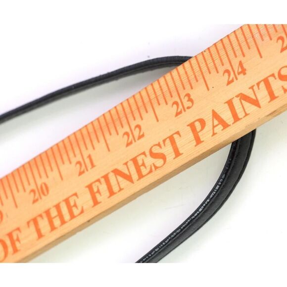 kate spade NY STITCHED BLACK REAL LEATHER CHAIN SHOULDER BAG XBODY HANDBAG PURSE - Picture 13 of 16